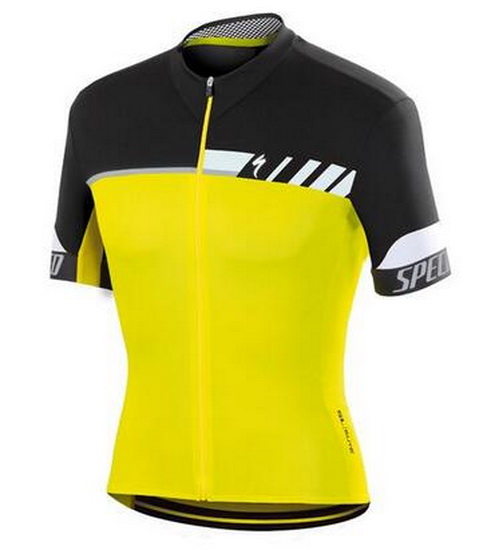 2016 Maillot Specialized Tirantes Mangas Cortas Amarillo Y Negro